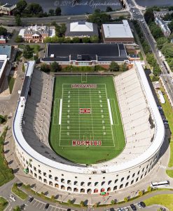 Harvard Stadium Aerial at Harvard University