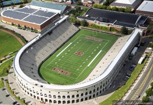 Harvard Stadium Aerial at Harvard University