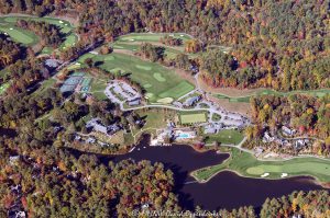 High Hampton Resort golf course Cashiers NC aerial view 8341
