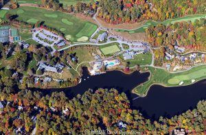 High Hampton Resort golf course Cashiers NC aerial view 8350
