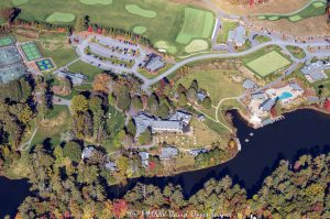 High Hampton Resort golf course Cashiers NC aerial view 8353