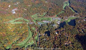 High Hampton Resort golf course Cashiers NC aerial view 8355