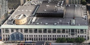 Hynes Convention Center Building in Boston Aerial