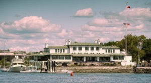 Indian Harbor Yacht Club Clubhouse in Greenwich, Connecticut