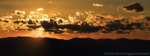 Jackson County North Carolina Aerial Sunset