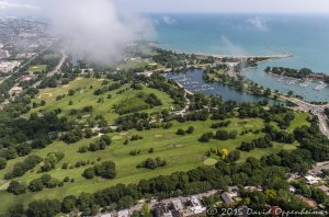 Jackson Park Golf Course in Chicago Aerial Photo