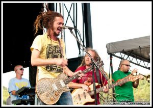 Jacob Hemphill with SOJA at All Good Festival 2010