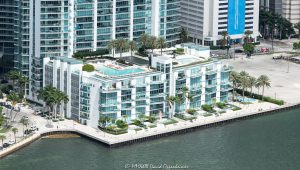 Jade at Brickell Pools Aerial View