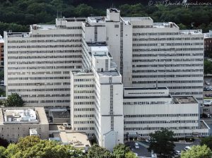 Jamaica Plain VA Medical Center Hospital in Boston Aerial