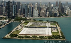 Jardine Water Purification Plant in Chicago Aerial Photo