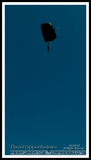 Jeff Habberstad - Stuntman - Parachute Stunt at Actionfest Film Festival Stunt Show at Carolina Cinemas