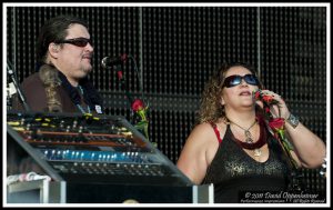 Jeff Pehrson & Sunshine Becker with Furthur at Charter Amphitheatre at Heritage Park in Simpsonville