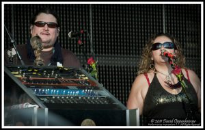 Jeff Pehrson & Sunshine Becker with Furthur at Charter Amphitheatre at Heritage Park in Simpsonville