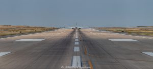 Jet Takeoff on Runway at Denver International Airport