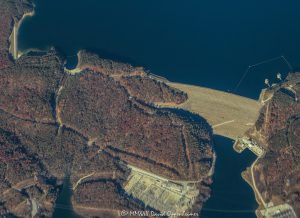 Jocassee Dam - Jocassee Pumped Storage Hydro Station Aerial View