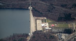 Kensico Reservoir and Kensico Dam Plaza Aerial Photo