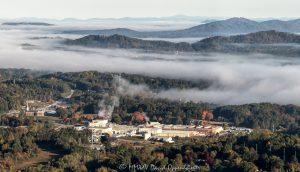 Kimberly Clark Berkeley Mill plant Hendersonville NC aerial view 6669