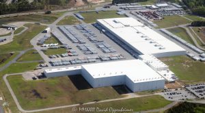 Kroger Distribution Center and Atlas Logistics Warehouses in Ellenwood, Georgia Aerial View