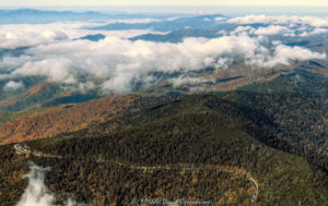 Kuwohi Clingmans Dome Great Smoky Mountains National Park aerial view 7850