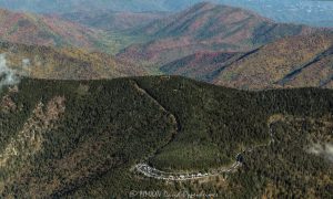 Kuwohi Clingmans Dome Great Smoky Mountains National Park aerial view 7873