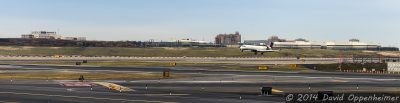 Delta Air Lines Jet Landing at LaGuardia Airport