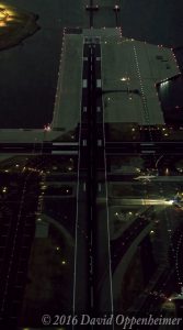 LaGuardia Airport Runways Aerial View at Night
