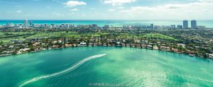 La Gorce Country Club Golf Course in Miami Beach Aerial View