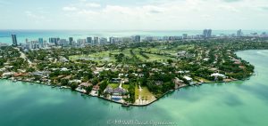 La Gorce Country Club Golf Course in Miami Beach Aerial View