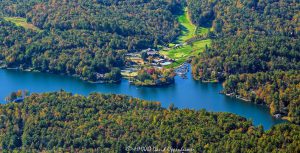 Lake Toxaway Country Club in North Carolina Aerial View