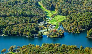 Lake Toxaway Country Club in North Carolina Aerial View