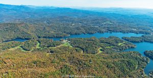 Lake Toxaway North Carolina Aerial View