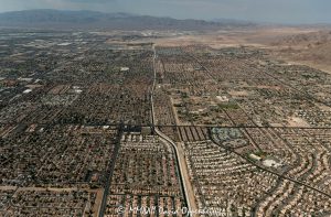 Las Vegas Nevada Residential House Neighborhoods Aerial View