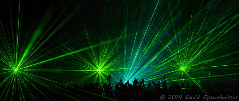 Laser Light Show at Pet Shop Boys