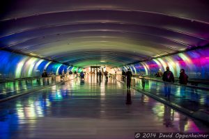 Light Tunnel at Detroit Metropolitan Wayne County Airport