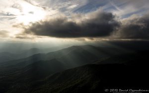 Light Rays Under Cloud