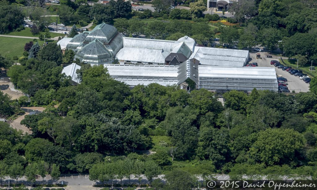 Lincoln Park Conservatory in Chicago Aerial Photo