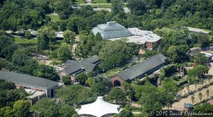 Lincoln Park Zoo in Chicago Aerial Photo