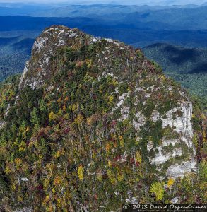 Linville Gorge Wilderness  - Little Tablerock Mountain with Autumn Colors