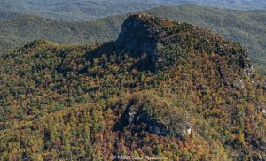 Linville Gorge Wilderness Table Rock Mountain autumn colors aerial 8052 scaled