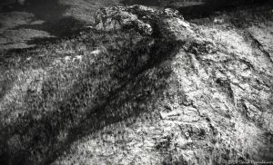 Table Rock Mountain in Linville Gorge Wilderness with Snow