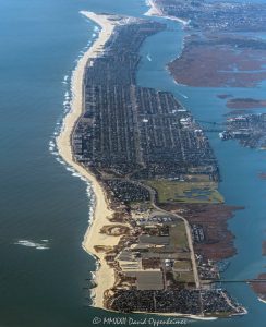 Atlantic Beach, Long Beach, and Lido Beach in Long Island, New York Aerial View