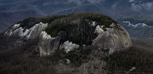 Looking Glass Rock by Blue Ridge Parkway - Aerial Photo