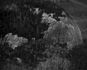 Looking Glass Rock by Blue Ridge Parkway - Aerial Photo