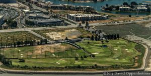 Mariners Point Golf Center in Foster City, California Aerial Photo