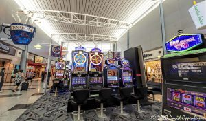 McCarran International Airport Slot Machines Inside Terminal in Las Vegas, Nevada