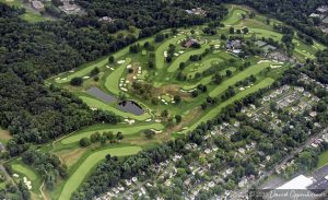 Metropolis Country Club Golf Course in White Plains Aerial