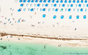 Miami Beach Florida beach aerial beach umbrellas vertical 9602 scaled