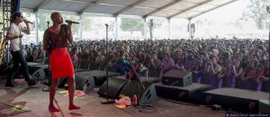 Michael Fitzpatrick and Noelle Scaggs w. Fritz and The Tantrums at Bonnaroo