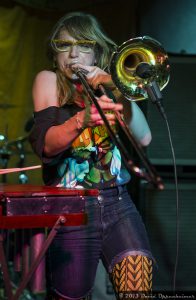 Carly Meyers with the Mike Dillon Band
