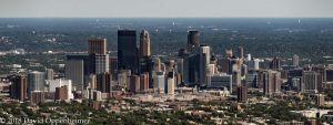 Downtown Minneapolis Minnesota Aerial Cityscape